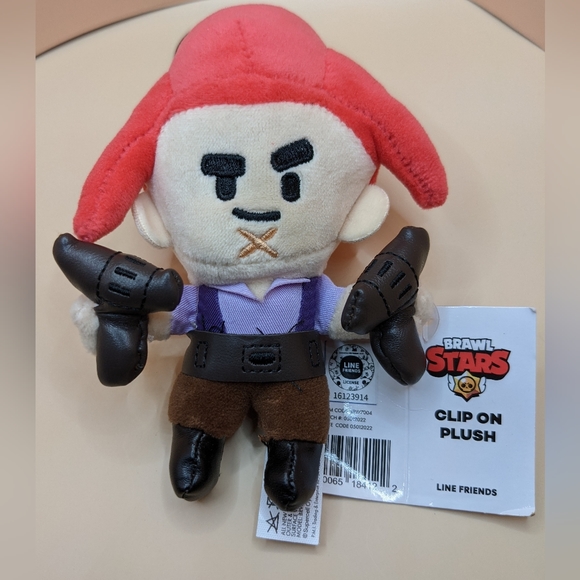 Trio of BRAWL STARS Clip on Plush keychain, backpack, or purse charms - Picture 6 of 11
